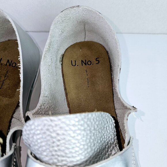 U-Dot No. 5 Takumi Inomata Silver Metallic ALL Loafter Shoes, MSRP $310, Sz *11 - Picture 6 of 10